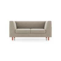 Rubik Essential 2 Seater Fabric Sofa In Oyster Beige