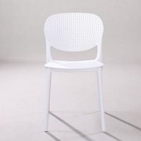 Kepler Brooks Serena Cafeteria Dining Chair in White Colour