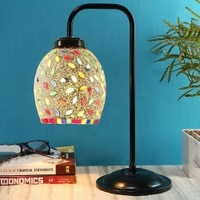 Sage Multi color Mosaic Glass Iron Table Lamp