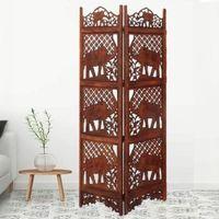 Jasma Solid Wood 4 Panel Room Divider