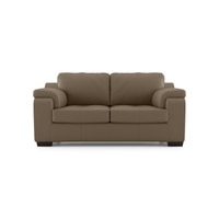 Trissino 2 Seater Premium Italian Leather Sofa In Dark Truffle Colour