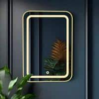 Aluminium LED Rectangular Decorative wall mirror by elegant arts and frames (Mirror size 500X700mm)