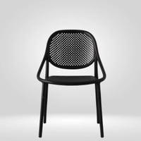 Kepler Brooks Lyra Cafeteria Dining Chair in Black Colour