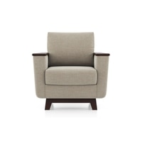 Corby Essential 1 Seater Fabric Sofa In Oyster Beige