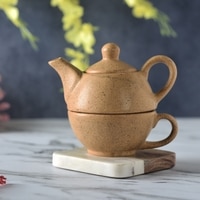 Kanso Pour Yellow Modern Ceramic Pouring Set