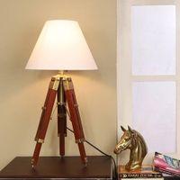Alwyn White Cotton Shade Table Lamp