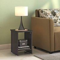 Nick Engineered Wood Side Table in Dark Wenge Finish