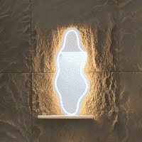 LED Sculpted Mirror Light - Modern Stylish and Illuminated  Mirror