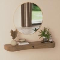 Rhine Wall Shelf In Golden Ash Finish