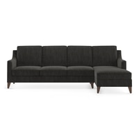 Abbey Sectional Sofa (Colour : Graphite Grey, Cushion : Soft, Seater : Right Aligned 3 Seater + Right Aligned Chaise)