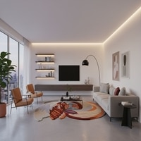 Aurelia Swirl Art Rug Carpet 5 X 7