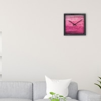 Pink Gradient Artistic Wooden Wall Clock