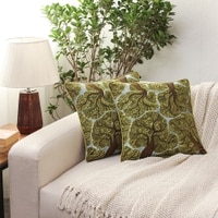 The Grand Tembusu Set Of 2 Cushion Covers With Green Colour