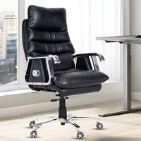Fortuna Leatherette Executive Chair In Black Colour