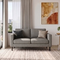 Liverpool 2 Seater Fabric Sofa in Gunmetal Grey Colour