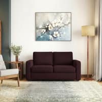 Apollo 2 Seater  Fabric Sofa In Deep Plum Velvet Colour
