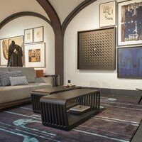 Roset Series Coffee Table Cum Bench In Black