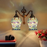 Devansh Metal Electric Wall Light in Multi Colour with Multi Shade Count of 2 Lights