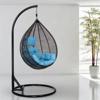 Premium Egg Single Seater Liner Swing Chair Blue