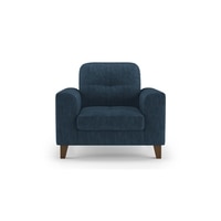 Verona Premium 1 Seater Fabric Sofa in Indigo Blue Colour
