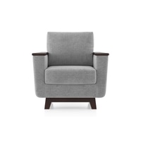 Corby Essential 1 Seater Fabric Sofa In Granite Weave