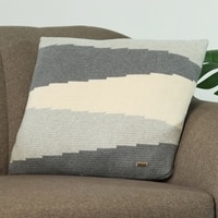Maverick Grey Melange Natural Cushion Cover 16X16  Inches