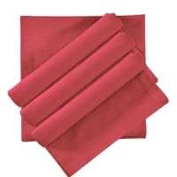 Luxe Home Cotton Kitchen Napkin for Dining Table and Kitchen Set of 4 (Maroon, 45x45 cm)