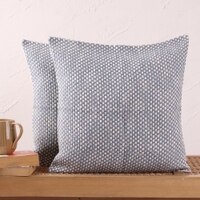 Vindhya Set Of 2 Cushion Covers With Dark Blue Colour