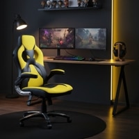Stylish Gaming Chair In Black &Yellow