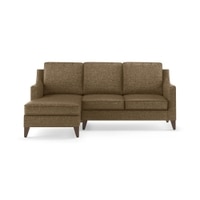 Abbey Sectional Sofa (Colour : Dune, Cushion : Hard, Seater : Left Aligned 2 Seater + Left Aligned Chaise)