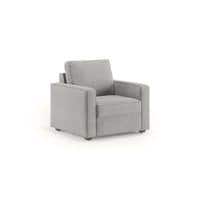 Apollo 1 Seater Fabric Sofa in Vapour Grey Colour