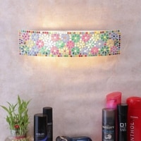 Iker Multicolour Glass Wall Light