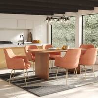 Archi Stainless Steel Dining Chair with Armrest in Gold Finish