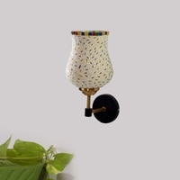 Devansh Metal Electric Wall Light in Black Colour with Multi Shade Count of 1 Light