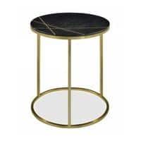Monroe Metal Side Table in  Gold Finish