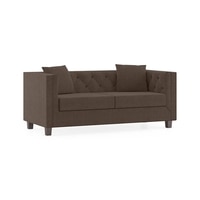 Windsor Essential 2 Seater Fabric Sofa in Daschund Brown Colour