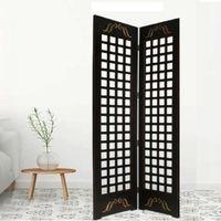 Livy Solid Wood 4 Panel Room Divider