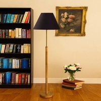 Devansh Wood & Metal Floor Lamp