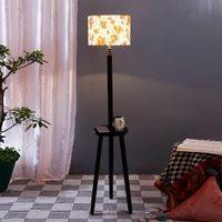 Gwen Multicolour Cotton Shade Floor Lamp