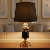 ELARE Modern Crystal Lighting Bedroom Bedside Luxury Fashion Table Lamp