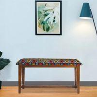 Lojios Solid Wood Bench In Provincial Teak Finish