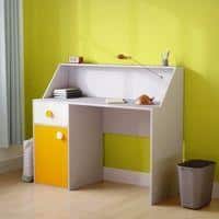 Elementary Study Table In Silver Grey Colour