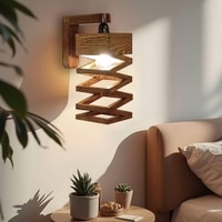 Wiggle Brown Solid Wood Wall Lights