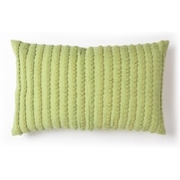 Embellished Lime Lumbar Cushion Cover