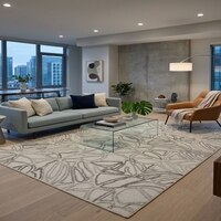 Monstera Carpet Size 7.7x5.1 ft.