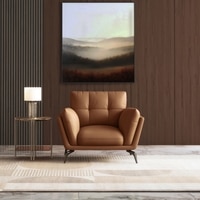 Vetra 1 Seater Leather Sofa In Pecan Brown Colour