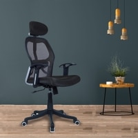 Reaii Mid Back Ergonomic Chair in Black Colour