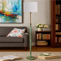 Devansh Wood & Metal Floor Lamp