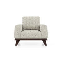 Granada Essential 1 Seater Fabric Sofa In Monochrome Paisley Colour