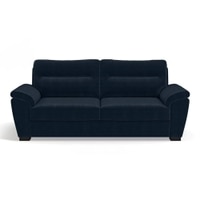 Adelaide Luxe 3 Seater Fabric Sofa in Sea Port Blue Velvet Colour